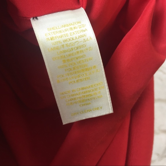 Kate Spade Red Button Wool Skirt 4 - Picture 6 of 7